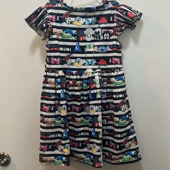 Disney Kids Dress - Assortment of Disney Hats on Black & White Stripe background - Picture 4 of 6